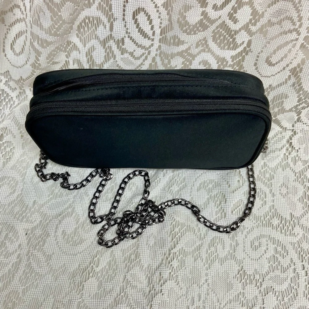 Dior Backstage, Black Canvas Novelty Pouch- Crossbody 9in x 4.5in x 2in - Picture 4 of 13